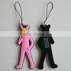 3D or 2D Rubber Pvc Cell Phone Strap thumbnail-1