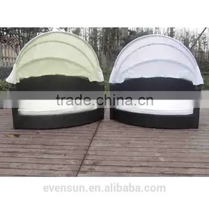 Dog Bed Rattan With Canopy thumbnail-1