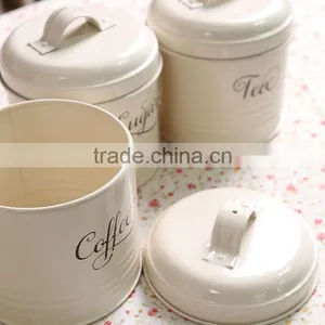 Hot Sale Airtight Colorful Metal Kitchen Tea Coffee Sugar Canister thumbnail-3