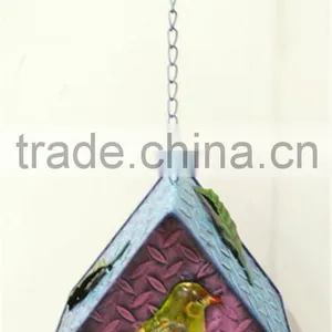 Metal Bird Nest Boxes Hanger for Garden Decoration thumbnail-1