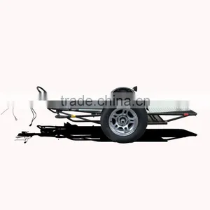 Folding Single RAIL Motorcycle Enclosed Trailer Used for Harley Honda Gold Wing Motorbike With Accessory thumbnail-5