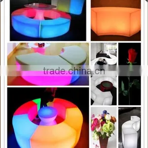 LED Curved Bench Seats,illuminated Glow Bar Furniture thumbnail-1