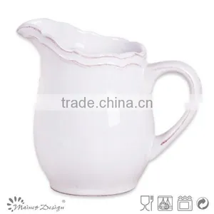 2016 New Product Embossed Deluxe Ceramic Fruit Pitcher With Ice Cube thumbnail-3