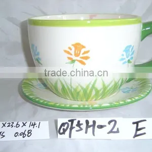 Ceramic Big Cup&saucer Planter SN5346 thumbnail-1