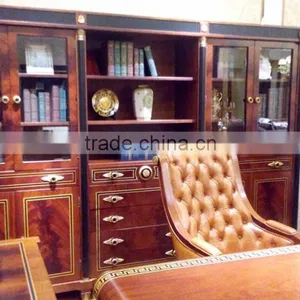 Office Furniture Set ;Hand Carved Wooden Office Furniture,Antique Office Desk Set,Office Desk,Chair, File Cabinet (BG600036) thumbnail-1