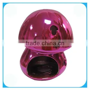 Electroplate Pink Color Ceramic Mushroom Ornament thumbnail-1