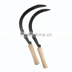 General Purpose Grass Hook With Offset Plain Edge Blades Sickle Garden Farm Tool thumbnail-5
