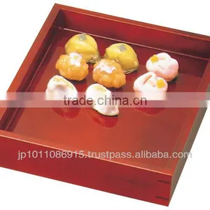 Traditional Lacquered Banju Serving Tray for Japanese Sweets Vat thumbnail-1