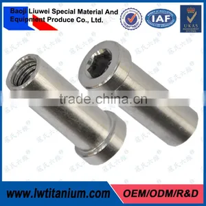 Baoji Liuwei Company High Quality Polished Gr5 Titanium Recessed Brake Nut for Bicycle thumbnail-1