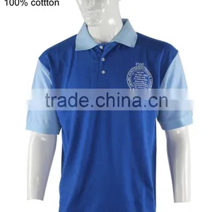 2015 New Arrival Plain Blue Dyed Short Sleeves Cheap Men Model Casual Shirt thumbnail-2