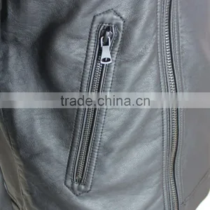 Black Genuine X Men Leather Jacket thumbnail-4