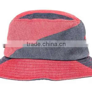 Custom 2015 New Design Colorful Denim Bucket Hat thumbnail-4