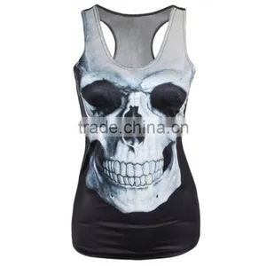 Wholesale Custom Cheapest Polyester Dry Fit All Over Sublimation Printing Tank Top thumbnail-1