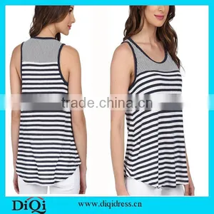 Guangzhou Garment Sublimation Custom Stringer Tank Top Wholesale Plain Loose Tank Top for Women in Bulk thumbnail-1