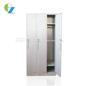Customized Factory Sale 3 Door Steel Storage Cabinet Locker / Wardrobe Sets thumbnail-2