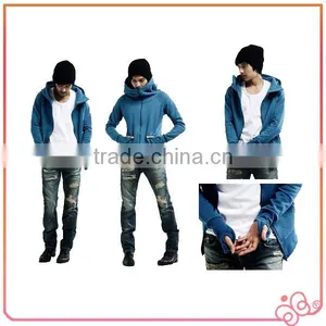 China Wholesale Fleece Long Sleeve Thick Fleece Hoodie for Men thumbnail-6