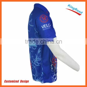 Wholesale Best Quality Men Dye Sublimation Dri Fit Polo Shirts With Any Color Printed thumbnail-2