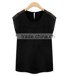 European and American Style Summer New Fashion V Neck Perspective Women Chiffon,chiffon Fabric thumbnail-6
