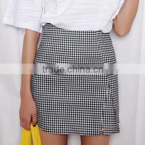 Runwaylover 5345 Sexy Europea Sexy High Quality Plaid Skirt thumbnail-1