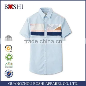 Latest Style Brand Dress White Men Slim Fit Printed Shirt thumbnail-2