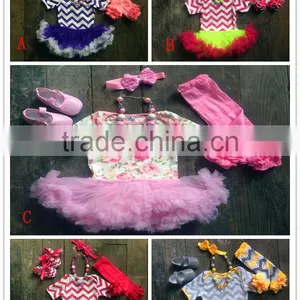 Baby Tutu Dress Romper Suits for Toddler Girl Clothes, Wholesale Kids Romper Set Baby Wear, Baby Bodysuits Cotton Bodysuit thumbnail-1