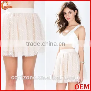 Fashion Princess Favorite Tulle Skirt,polka Dots Pring Mini Skirts thumbnail-1