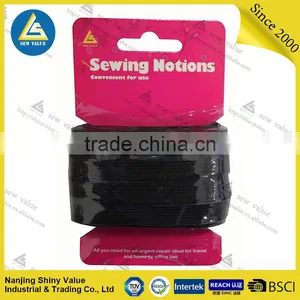 12mm/10mtr Black High Elasticity Knitted Elastic Band for Pants thumbnail-1