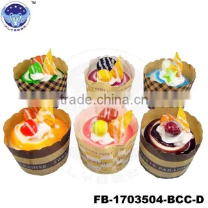 2017 Promotion Looks Real Fake Cake Artificial Birthday Cake Souvenir Gifts Paper Cup Cake Simulated Food thumbnail-1