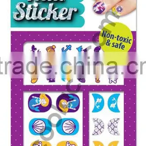 Glitter Mermaid 3D Nail Sticker for Kid Nail Decal Art Foil thumbnail-1