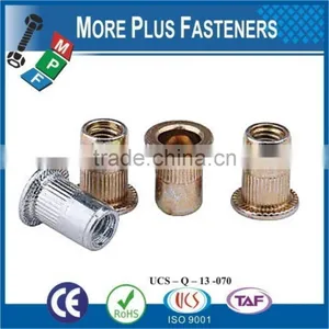 Made in Taiwan Stainless Steel Bright Brass Antique Brass Rivet Nut thumbnail-1