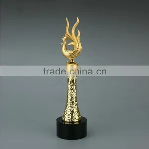2017 New Design Gold Plated Chanticleer Trophy Business Gift thumbnail-2