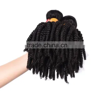 Wholesale Virgin Raw Cheap Black Indian Curly Hair Extensions thumbnail-5