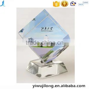 Logo Customized Personalized Crystal Glass Pictures Graduation Souvenir thumbnail-1