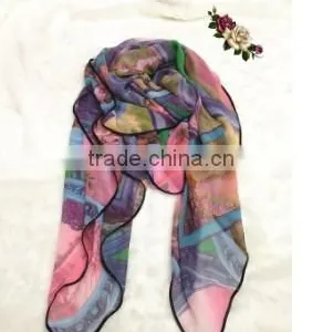 PRINTED POLYESTER SCARF thumbnail-4