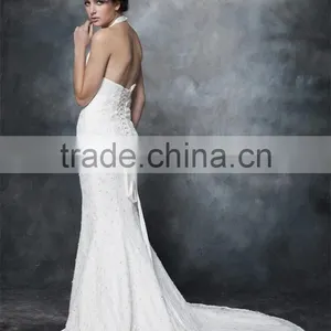 Gorgeous Mermaid Halter Neck LACE Wedding Dress GOWN AS29102 thumbnail-1