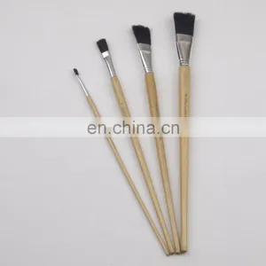 Long Wooden Handle Artist Bristle Paint Brushes thumbnail-1