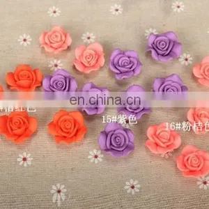 26125 23mm Fashion Cartoon Polymer Clay Flower Beads thumbnail-4