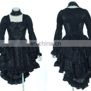Gothic Princess Short Prom Dress With Laced Choker thumbnail-1