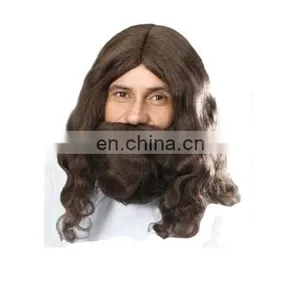 Halloween Carnival Party Hippie Jesus Wig for Adults thumbnail-1