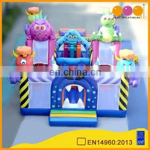 Best Price Large Inflatable Kids Playland Monsters Inflatable Fun City With Free EN14960 thumbnail-1