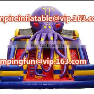 Octopus Funny Dual Lane Inflatable Medium Size Water Slide ID-SLM039 thumbnail-1