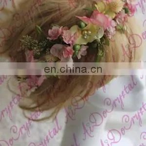 Aidocrystal Elegance Wedding Party Bridal Fascinators,fashion Flower Crown,women Hair Accessories thumbnail-5
