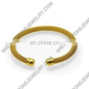 Fashion Plain Jewellery Stainless Steel Braided Rope Mesh Bangle thumbnail-3