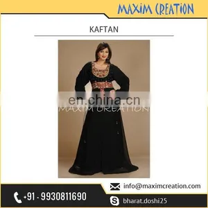 Black Coloured Kaftan With Long Sleeves Available at Affordable Rate thumbnail-1