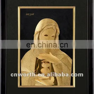 Gold Leaf Picture Frames for Virgin Mary thumbnail-1