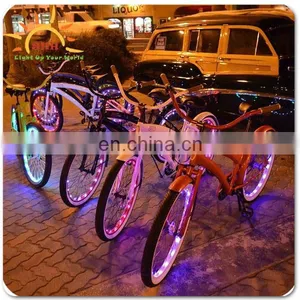 LED Tire Colorful Lights for Bikes and Cars Valve Cap/New Design Bicycle Wheel Led Flash String Lights 2M thumbnail-1