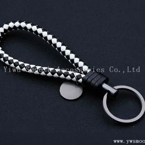 Fashion Color Woven Rope Key Chain Steel Ring Pendant Bag thumbnail-1