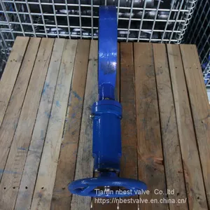 JIS Standard 5K10K Vertical Gear Solid Core Butterlfy Valve DN150 thumbnail-3