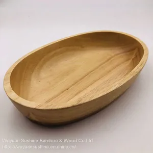 Wooden Salad Bowl, Made of Rubber thumbnail-1