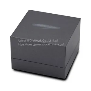 PU Leather Ring Gift Packaging Box With Sleeve Custom Logo Drawing Type Wedding Ring Box thumbnail-4
